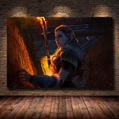 Arte da parede pintura em tela hd impressão cartaz moderno popular jogo online horizonte zero amanhecer menino decoração da parede quarto cuadros