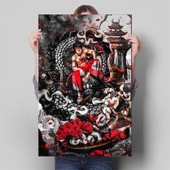 Anime japonês uma peça pintura em tela personagem luffy poster arte da parede decoração casa sala de estar quarto na internet