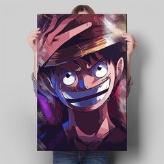 Anime japonês uma peça pintura em tela personagem luffy poster arte da parede decoração casa sala de estar quarto na internet