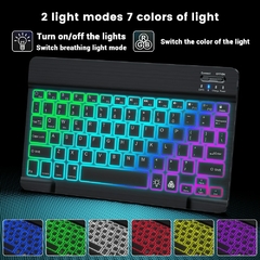 EMTRA-Teclado Bluetooth Retroiluminado, Teclado e Mouse Espanhol, Retroiluminaç na internet