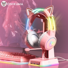 Onikuma x15 pro fones de ouvido com fio com feixe de cabeça rgb flexível mic c - loja online