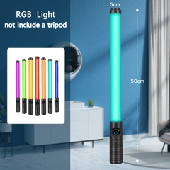 RGB Light Stick Wand com suporte tripé, partido colorido lâmpada LED, luz de p