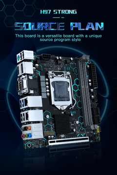 MACHINISTA H97 FORTE Placa-mãe Suporte LGA 1150 Intel Core i7/i5/i3/E3 DDR3 RAM - Dr. Brauch