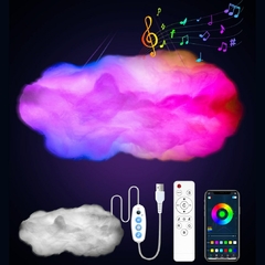 Controle Remoto Compatível com Bluetooth LED RGB USB, Smart Clouds Night Lamp, - comprar online