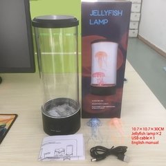 Led fantasia jellyfish lâmpada usb power/bateria alimentado cor em mudança do tanque de água-viva aquário lâmpada led relaxante humor luz da noite - comprar online