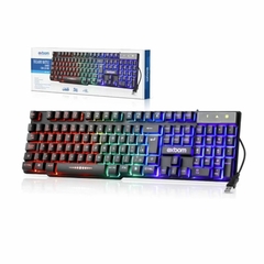 Teclado Gamer semi-mecânico, PC Original, RGB LED retroiluminado, PC - loja online