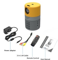 Salange p400 mini projetor led portátil vídeo proyector 480*360p compatível com hdmi tv vara casa media player para crianças - comprar online