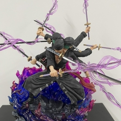 One Piece Zoro Action Figure Anime, Wano, Onigashima, Estilo 9 Espadas, Estátua - comprar online