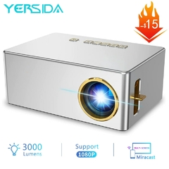 Yersida yd10 mini projetor levou suporte 1080p bateria cinema wi-fi jogo de tele na internet