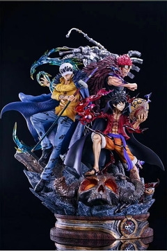 One Piece Anime Action Figure Model, Luffy Eustass, Trafalgar D Water Law, Decor na internet