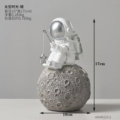 Enfeites de resina estatueta astronauta modelo casa decoração acessórios para sala estar presente aniversário moderno escritório decoração da mesa na internet