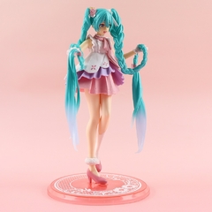 Hatsune Miku Boneca Modelo PVC para Meninas, Figurais Anime, Orelhas De Coelho, - loja online