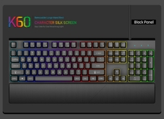 Teclado para jogos com fio USB retroiluminado, 104 teclas, Metal, Destacável, D - loja online