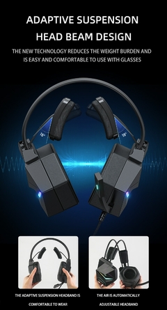 ONIKUMA-X20 Dynamic Gaming Headset com microfone, fones de ouvido, som surround, na internet