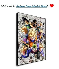 Japão quente anime arte da parede imagens dragon ball arte da lona quadros de lona hd cartazes menino presentes para casa quarto decoração da parede - Dr. Brauch