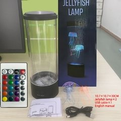 Led fantasia jellyfish lâmpada usb power/bateria alimentado cor em mudança do tanque de água-viva aquário lâmpada led relaxante humor luz da noite na internet