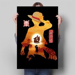 Anime japonês uma peça pintura em tela personagem luffy poster arte da parede decoração casa sala de estar quarto na internet