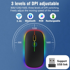 EMTRA-Teclado Bluetooth Retroiluminado, Teclado e Mouse Espanhol, Retroiluminaç na internet