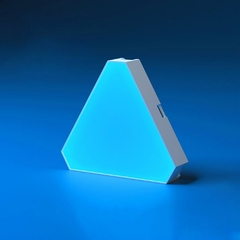 Lâmpada de parede quantum triangular led ritmo captador inteligente luz de fund