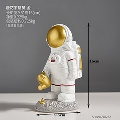 Enfeites de resina estatueta astronauta modelo casa decoração acessórios para sala estar presente aniversário moderno escritório decoração da mesa