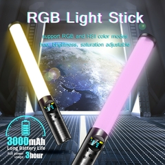 Imagem do RGB Light Stick Wand com suporte tripé, partido colorido lâmpada LED, luz de p