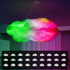 Controle Remoto Compatível com Bluetooth LED RGB USB, Smart Clouds Night Lamp, - comprar online