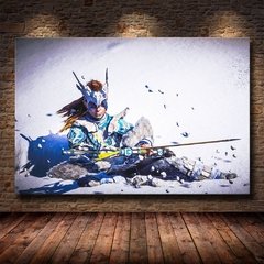 Arte da parede pintura em tela hd impressão cartaz moderno popular jogo online horizonte zero amanhecer menino decoração da parede quarto cuadros na internet