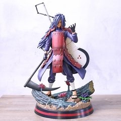 Estátua de uchiha madara com uchiwa gk, modelo de coleção de brinquedos