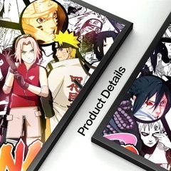 Naruto estilo de fundo da arte da lona pintura anime nauto posters impressão personagem animado arte da parede imagens para crianças quarto decoração - comprar online