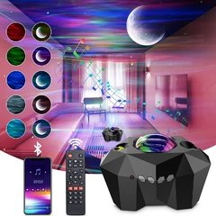 Galaxy Star Projector Night Light Bluetooth Music LED Starry Sky Projector Light Aurora Atmospher Bedroom Beside Lamp