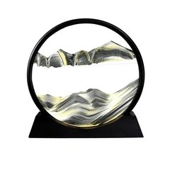 360 rotatable areia movediça pintura movente areia arte fluindo 3d paisagem mar profundo sandscape em movimento exibir decorações de escritório 7/12 em - loja online