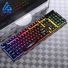 Teclado Gamer semi-mecânico, PC Original, RGB LED retroiluminado, PC - comprar online