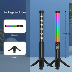 RGB Light Stick Wand com suporte tripé, partido colorido lâmpada LED, luz de p - comprar online