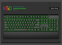 Teclado para jogos com fio USB retroiluminado, 104 teclas, Metal, Destacável, D - Dr. Brauch