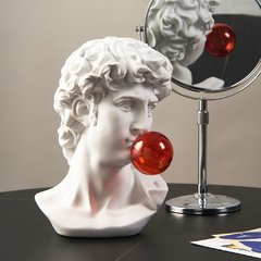 Escultura arte moderna nordic acessórios de decoração para casa resina busto personagem modelo sala estar decoração estátua grega decoração europeia - comprar online