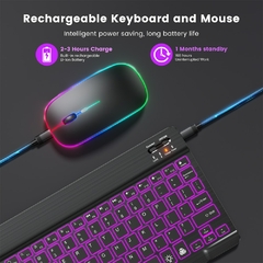 EMTRA-Teclado Bluetooth Retroiluminado, Teclado e Mouse Espanhol, Retroiluminaç na internet