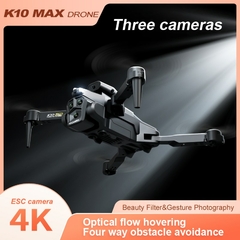 KBDFA K10 Max Drone Profissional, Fotografia Aérea Aeronaves, 8K Três Câmeras - Dr. Brauch