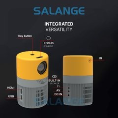 Salange p400 mini projetor led portátil vídeo proyector 480*360p compatível com hdmi tv vara casa media player para crianças - comprar online