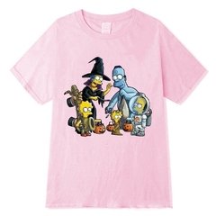 Camiseta Basica Camisa Os SImpsons Homer Hallowen Familia Feliz Unissex