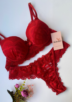 Conjunto Lingerie Camila Vermelho