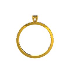 ANEL DE NOIVADO OURO AMARELO E DIAMANTE DE 10 PONTOS - BELIEVE10 on internet