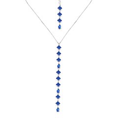 Gargantilha Lariat em Ouro Branco - comprar online