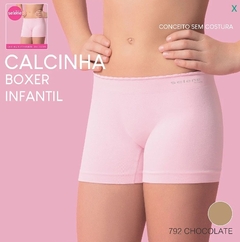 20610.001-792 CALCINHA SELENE BOXER SEM COSTURA CHOCOLATE