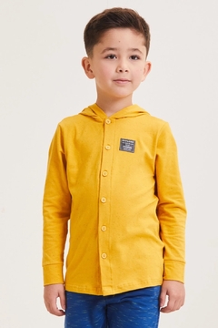 241271-3007 CAMISA ELIAN COM CAPUZ AMARELO