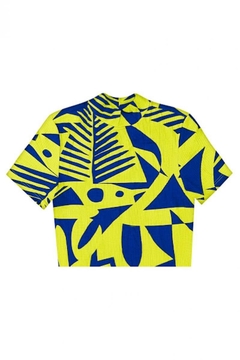 1000107229-CH67A BLUSA MALWEE ABSTRATO AMARELO - comprar online