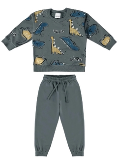 1000116669-DG38A CONJUNTO MALWEE KIDS MOLETOM CINZA