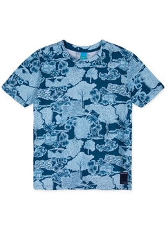 14000137-66798 CAMISETA HAPIER ESTAMPADA AZUL