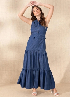 3584001 VESTIDO QUINTESS JEANS BOTOES