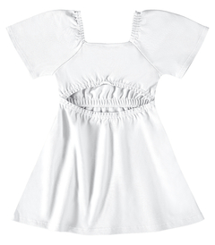 1000112723-00001 VESTIDO MALWEE KIDS EVASE BRANCO - comprar online