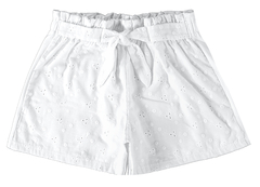 1000113013-00001 SHORT MALWEE KIDS EM ALGODÃO BRANCO